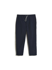 Hawtin Tapered Fit Drawstring Trousers In True Navy