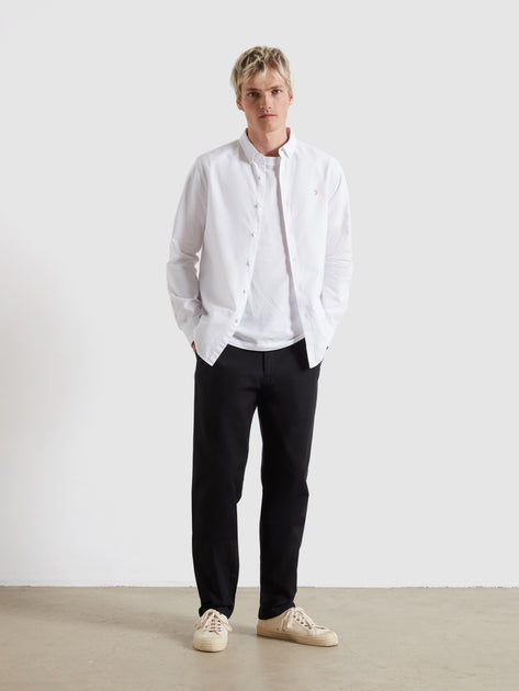 Farah Brewer Cotton Oxford Slim Fit - Camisa Para Hombre