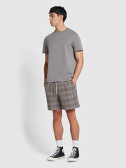 Danny Regular Fit Organic Cotton T-Shirt In Rail Grey