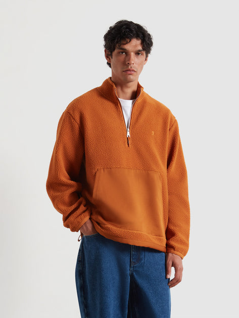 Mews Sweatshirt In Orange | Farah® Online