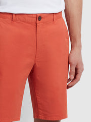 Hawk Garment Dyed Twill Shorts In Topanga Orange