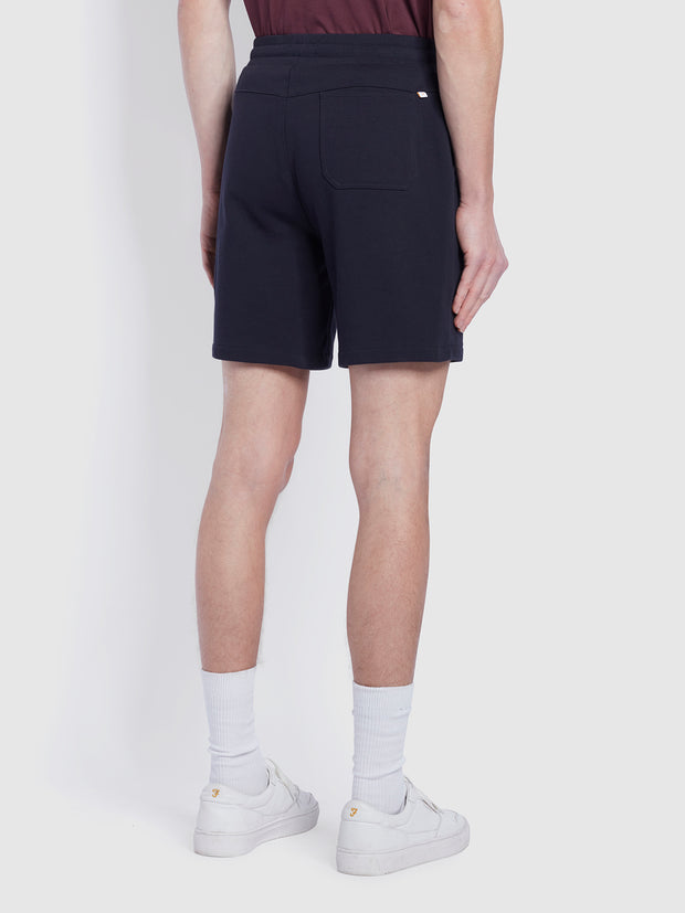 Durrington Organic Cotton Jersey Shorts In True Navy