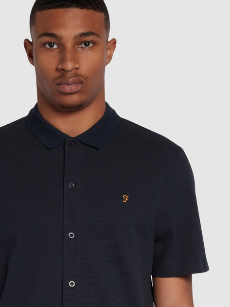 farah black polo
