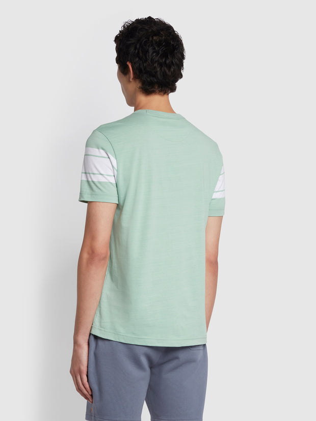 Webber Slim Fit Short Sleeve T-Shirt In Summer Green
