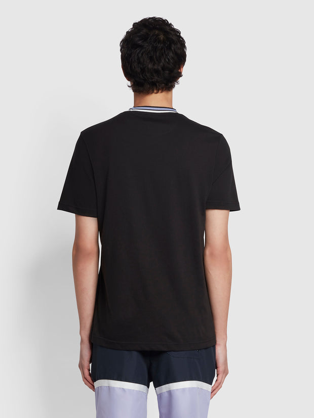 Hanley Regular Fit Organic Cotton T-Shirt In Black