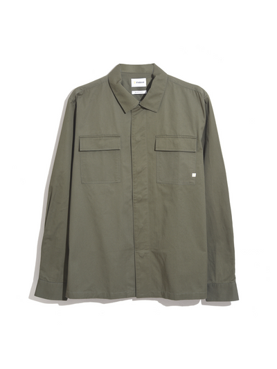 Kelly Relaxed Fit Long Sleeve Shirt In Vintage Green