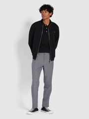 Hopsack Trouser In Dark Grey