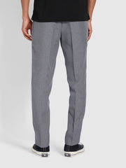 Hopsack Trouser In Dark Grey