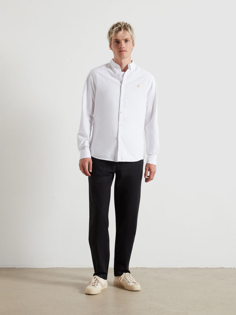 Norwood Regular Fit Cotton Hopsack Trousers