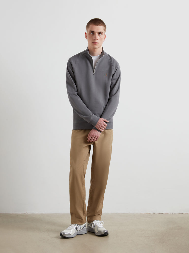 Norwood Regular Fit Cotton Hopsack Trousers