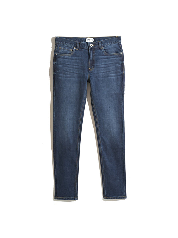 Drake Skinny Fit Jeans (Mid Denim) Flat