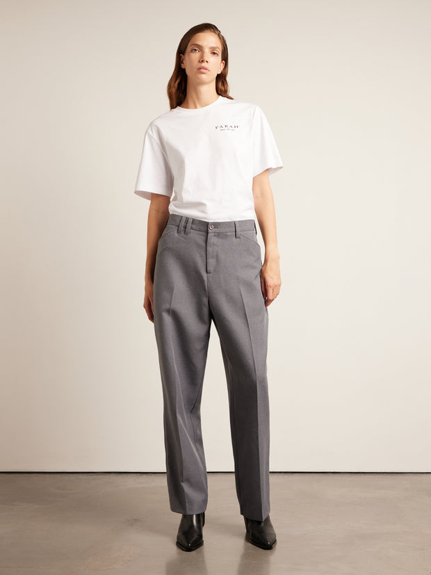 Marty Archive Twill Trousers (Dark Grey) Women's Styled