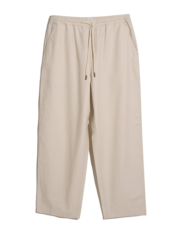 Greenport Loose Fit Canvas Trousers In Fog