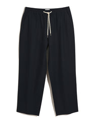 Greenport Loose Fit Canvas Trousers In True Navy