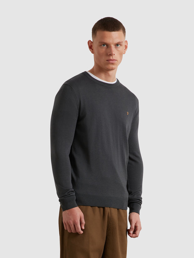 Mullen Merino Wool Sweater (Submarine Grey) Front