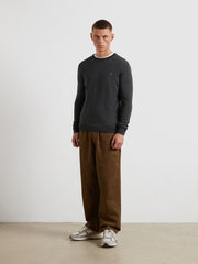 Mullen Merino Wool Sweater (Submarine Grey) Styled