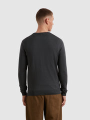 Mullen Merino Wool Sweater (Submarine Grey) Back