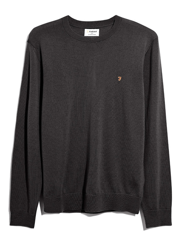 Mullen Merino Wool Sweater (Submarine Grey) Flat