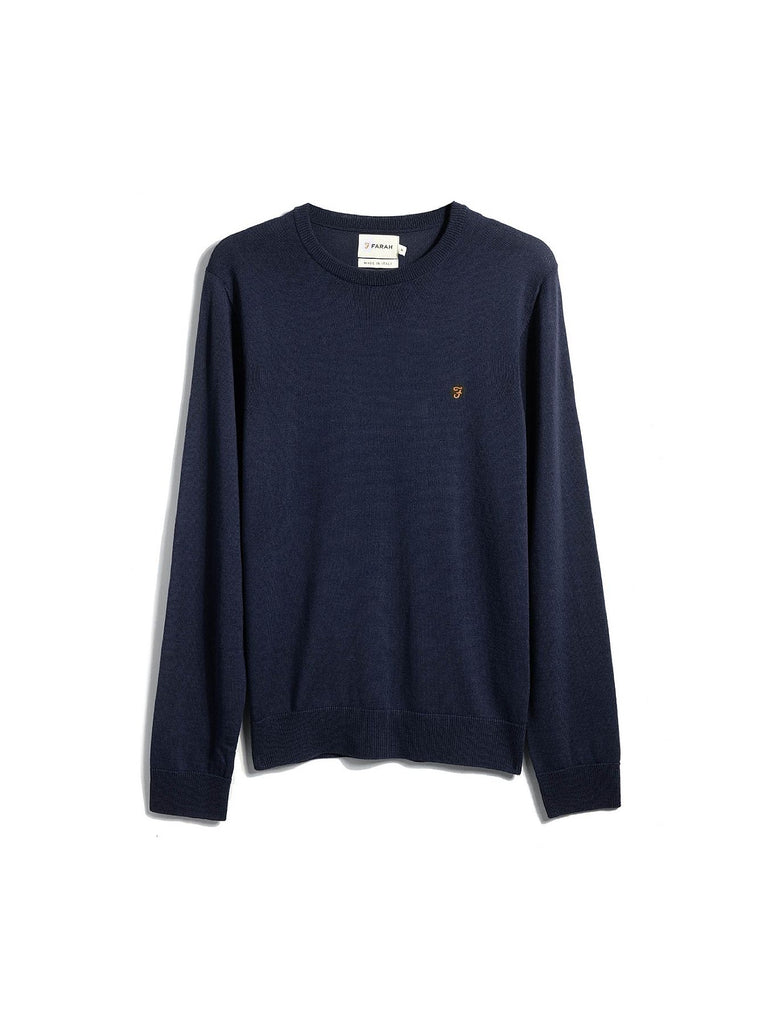 Mullen Merino Wool Crew Neck Sweater True
