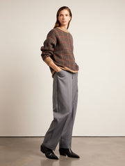 Tolentino Archive Check Sweater (Beige) Women's Styled