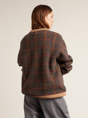 Tolentino Archive Check Sweater (Beige) Women's Back