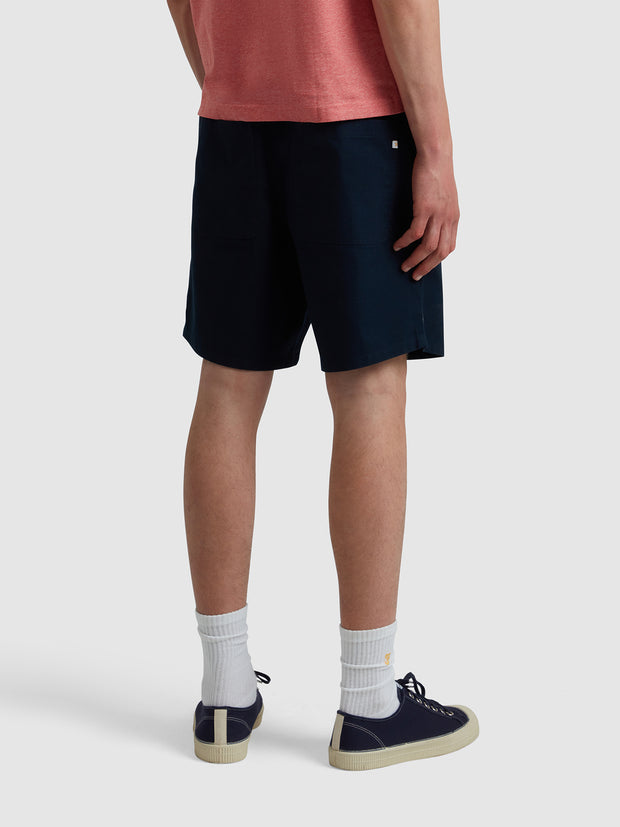 Sepel Canvas Shorts In True Navy