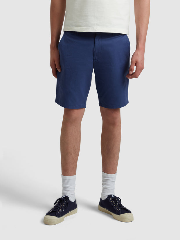 Hawk Fine Twill Shorts In Sigil Blue
