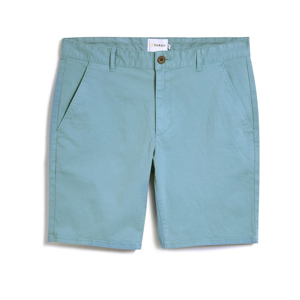 Hawk Garment Dyed Twill Shorts In Vintage Green
