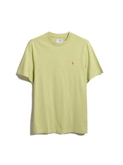Danny Regular Fit Organic Cotton T-Shirt In Lime Green