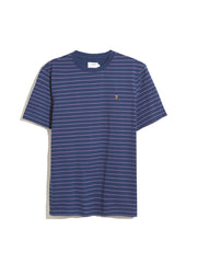 Oakland Regular Fit Bretton Stripe T-Shirt In Rich Indigo