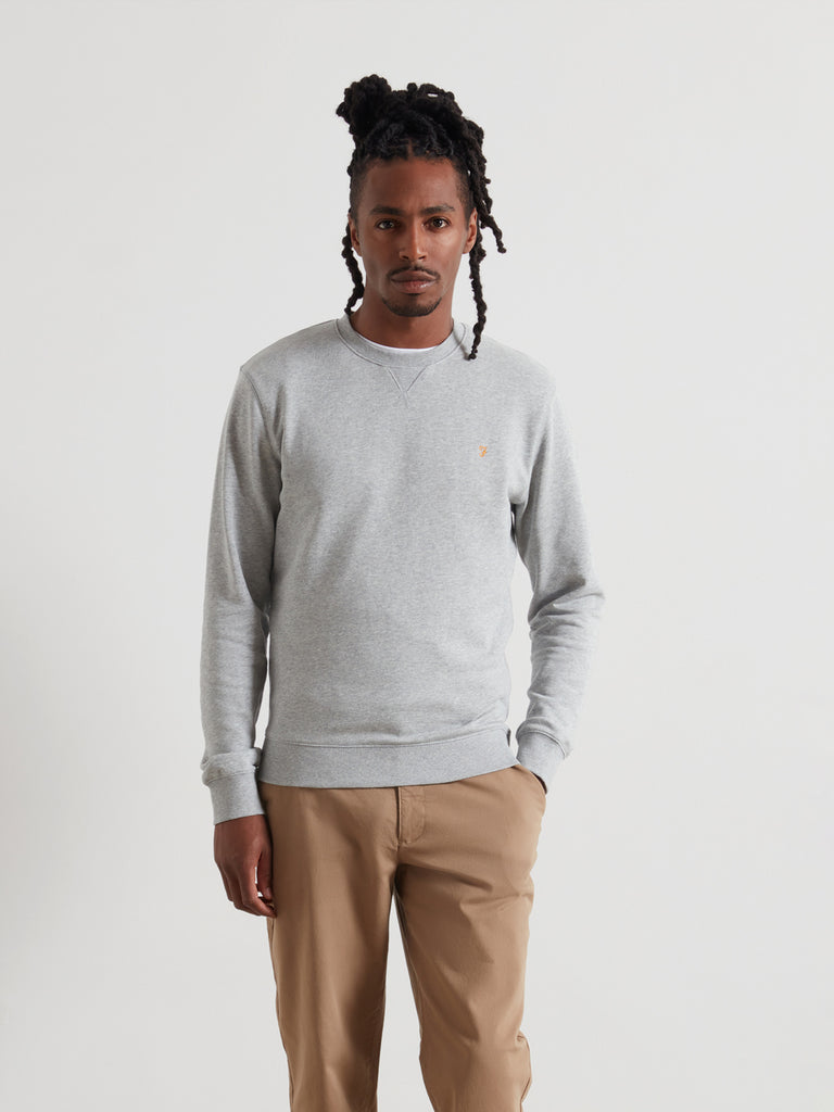 Tim Organic Cotton Crew Neck Sweatshirt Marl