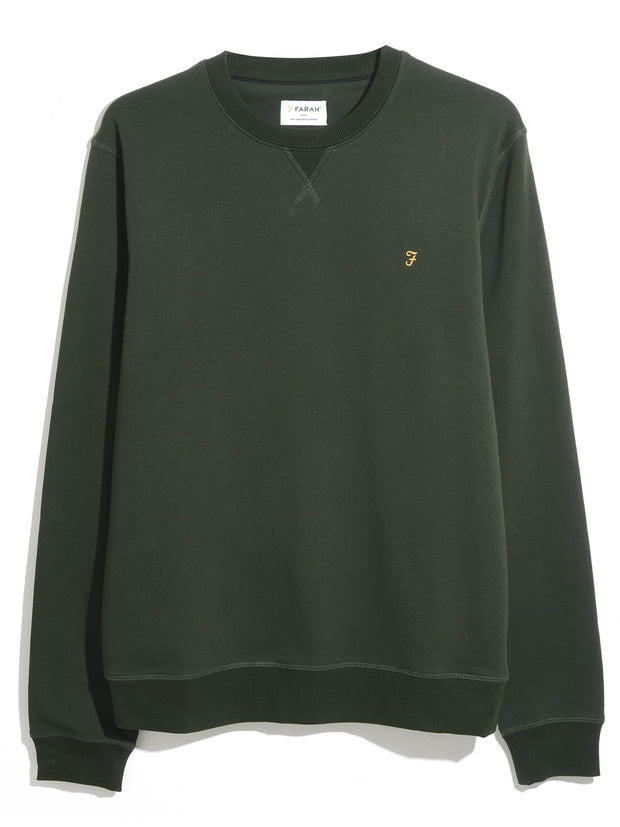 Tim Sweatshirt In Green Farah® Online - Main Image