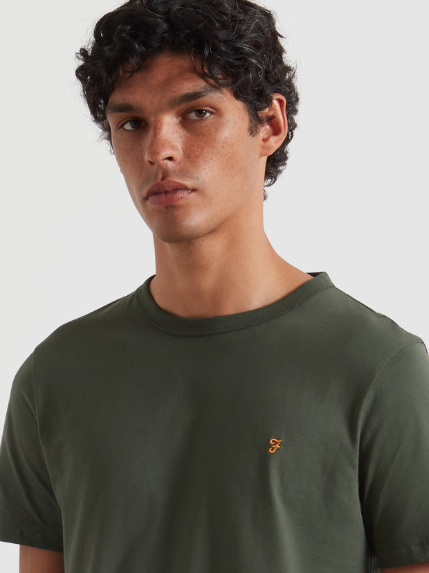 Ellis T-Shirt In Archive Olive Green