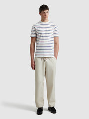 Stacy Striped Pocket T-Shirt In Ecru
