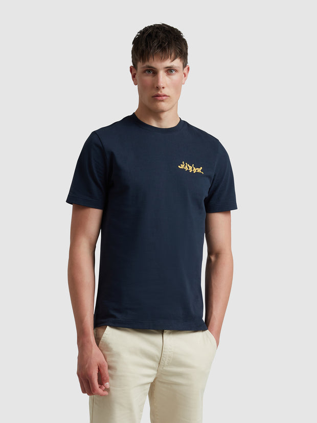 Amesbury Graphic T-Shirt In True Navy