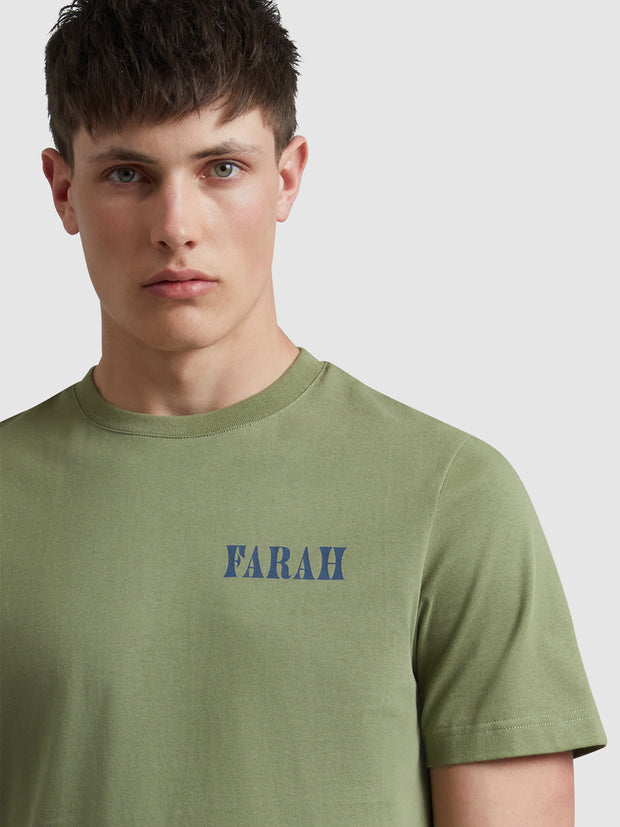 Bulford Graphic T-Shirt In Rocket Green