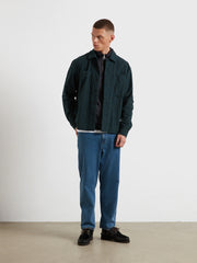 Jim Organic Cotton Quarter Zip Sweatshirt (Submarine Grey) Styled