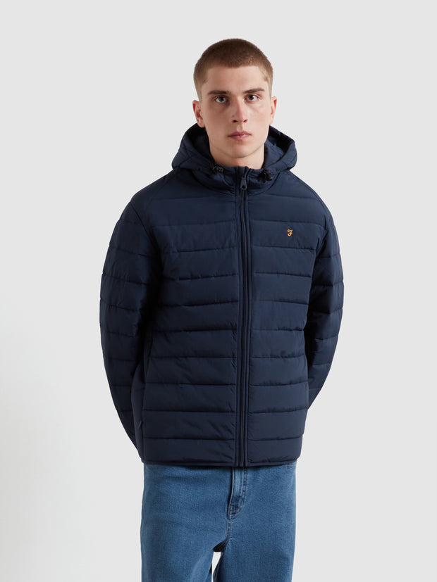 Kennedy Wadded Coat In (Yale) Front