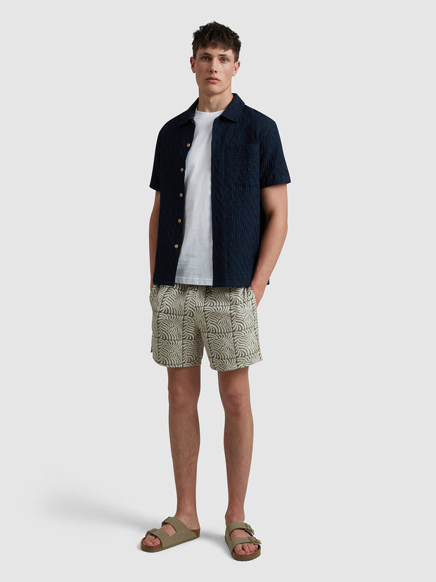 Colbert Fern Print Swim Shorts In Rocket Green