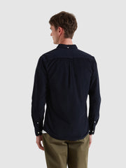 Fontella Slim Fit Corduroy Shirt (True Navy) Back