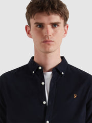 Fontella Slim Fit Corduroy Shirt (True Navy) Detail