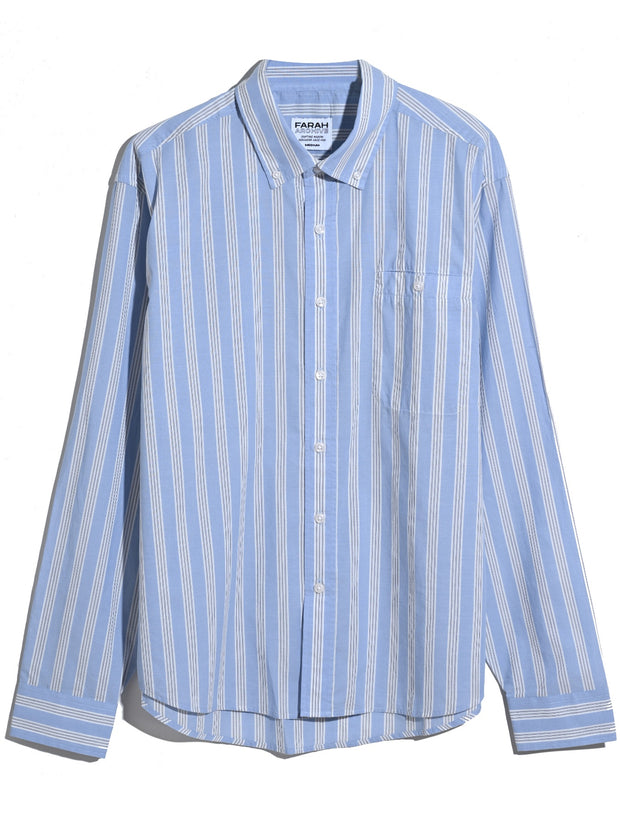 Haskins Archive Stripe Shirt (Sky Blue) Flat