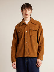 Montwood Archive Cord Overshirt (Rich Tobacco) Men's Front
