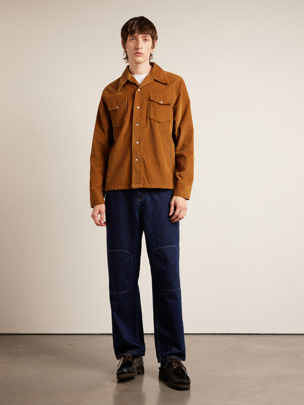 Montwood Archive Cord Overshirt (Rich Tobacco) Men's Styled