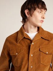 Montwood Archive Cord Overshirt (Rich Tobacco) Men's Detail