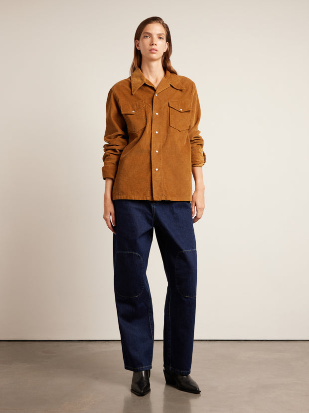 Montwood Archive Cord Overshirt (Rich Tobacco) Women's Styled
