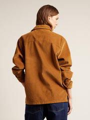 Montwood Archive Cord Overshirt (Rich Tobacco) Women's Back