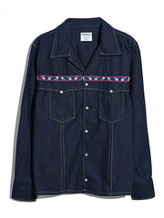 Isidro Archive Denim Shirt (Mid Denim) Flat