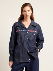 Isidro Archive Denim Shirt (Mid Denim) Women's Front
