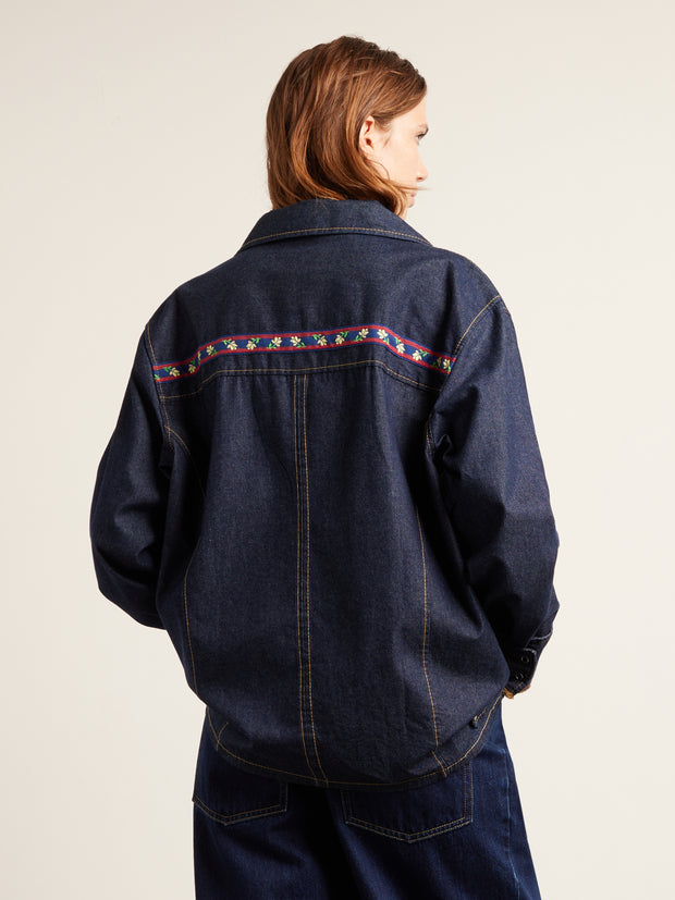 Isidro Archive Denim Shirt (Mid Denim) Women's Back